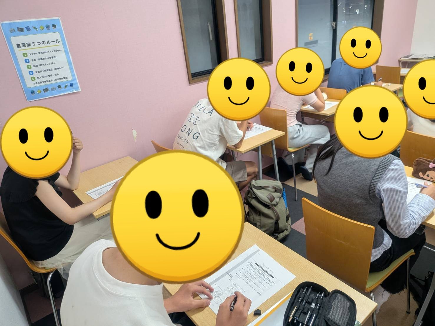 リスニング特訓の様子